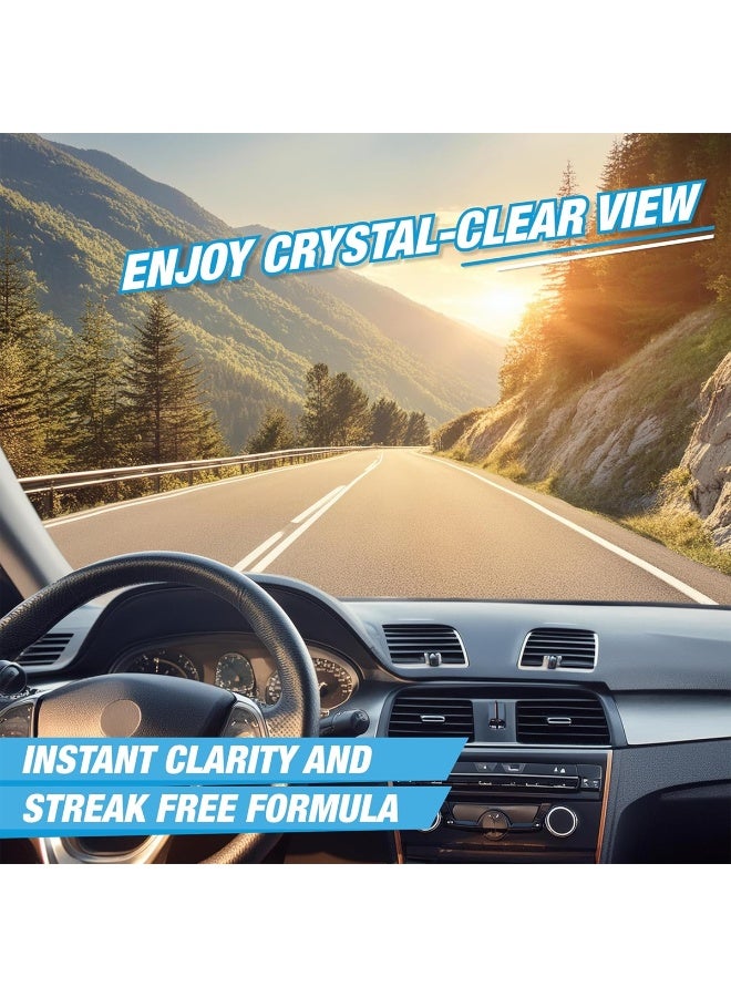 جيتسون سائل تنظيف زجاج السيارة من جيتسون، عبوة 500 مل (4 عبوات) GT-1019A، مركز بتركيز 30 ضعفًا، لتنظيف زجاج السيارات وإزالة البقع والأوساخ والحشرات، مقاوم للتجمد حتى -25 درجة مئوية، يحمي مساحات الزجاج، يمنع ترسبات الماء العسر، مناسب لجميع الفصول، آمن على الطلاء والزجاج والسيارات وسيارات الدفع الرباعي. - Image 5